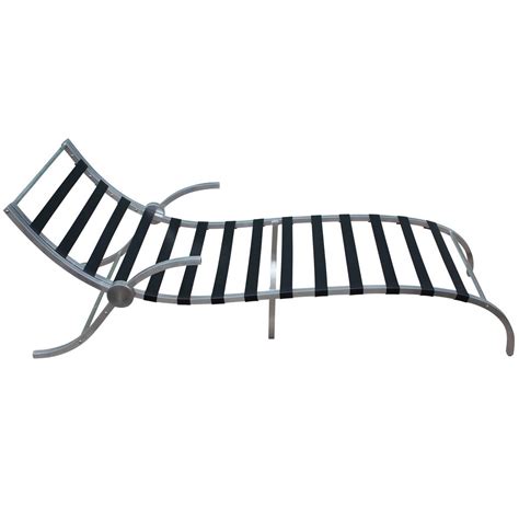 Sculptural Mid-Century Modern Aluminium Chaise Lounge For Sale at 1stdibs