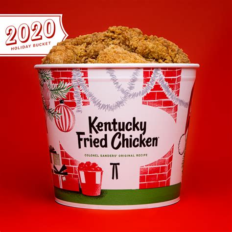 KFC 2020 Throwback Holiday Buckets | Christmas Packaging Design