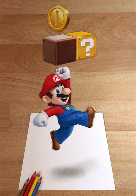 Super Mario - 3D drawing by Quelchii on DeviantArt