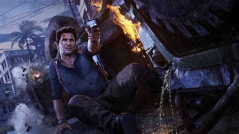 Online crop | HD wallpaper: Nathan Drake, PlayStation 4, Uncharted 4: A Thiefs End, video games ...