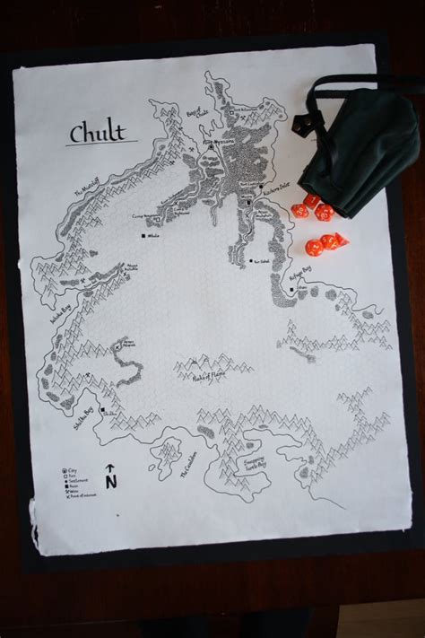 [OC][Art] Hand Drawn Map of Chult : r/DnD