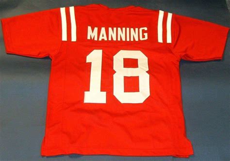 2017 Cheap Retro #18 Archie Manning Custom Mississippi Rebels Jersey ...