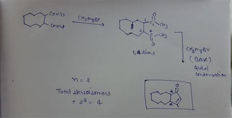 The number of stereoisomers of the product possible in the following ...