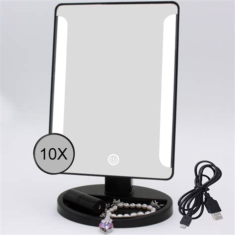 Make Up Vanity Illuminated Desktop Table Makeup Stand Mirrors with LED Light New | eBay