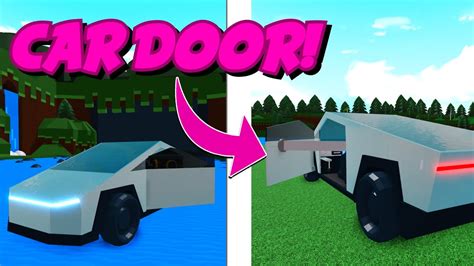 How to build a realistic car door in Build a Boat for Treasure! - YouTube