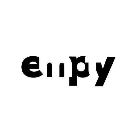 Expressive type for empty | Monogramma logo, Grafici, Logo personale