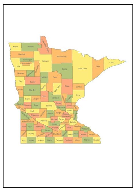 Minnesota County Map [Map of MN Counties and Cities]