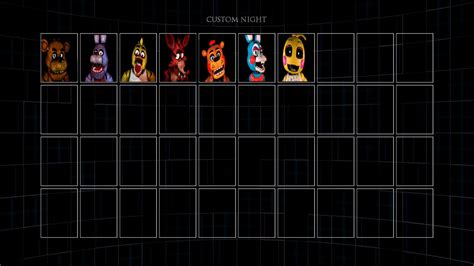 (C4D-FNAF) UCN Characters Menu Remaked P1 by FoxGamer666 on DeviantArt