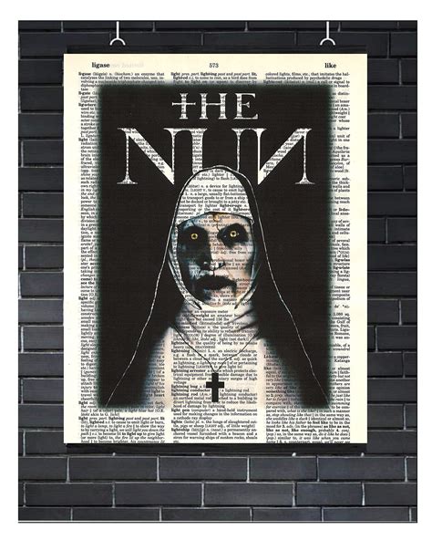 Buy The Conjuring Horror Movie The Nun Horror Fan Art Valak The Nun Dictionary Art Print 8x10 ...
