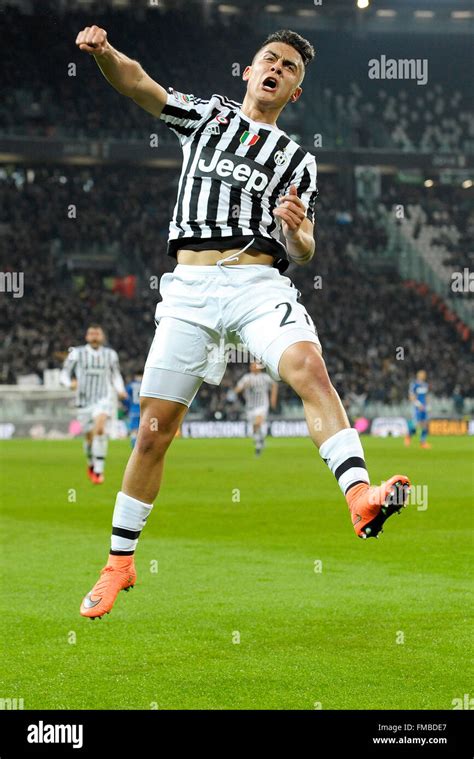 Turin, Italy. 12 March, 2016. Esultanza Gol Paulo Dybala Juventus Goal celebration Torino 11-03 ...