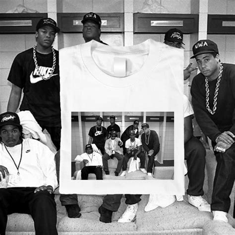 NWA Black and White Vintage Photo White or Black T-shirt - Etsy