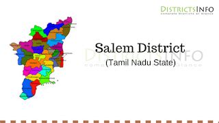 Salem District With Talukas in Tamil Nadu State