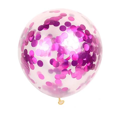 Hot Pink Confetti Balloons - Blue Confetti Balloons Bouquet, Birthday ...