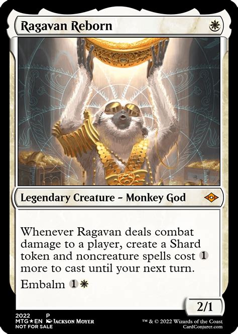 Last but not least - White Ragavan, the Monkey God : r/custommagic