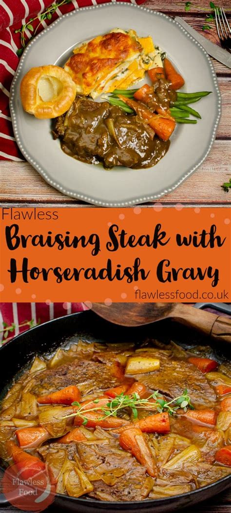 Braising Steak with Horseradish Gravy - Slow Cooked Beef