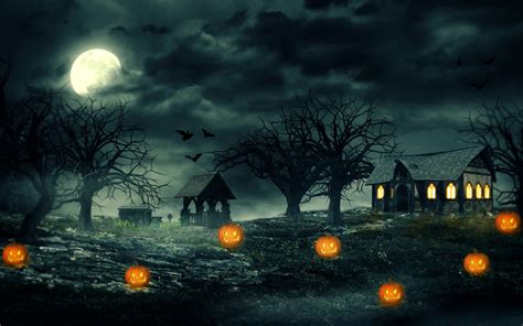 Haunting Halloween Night 4K Ultra HD Wallpaper