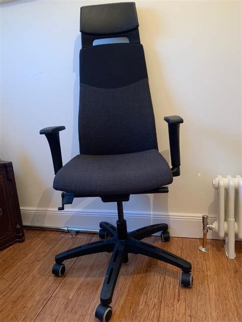 Ikea swivel adjustable office chair black/grey | in Kirkcaldy, Fife | Gumtree