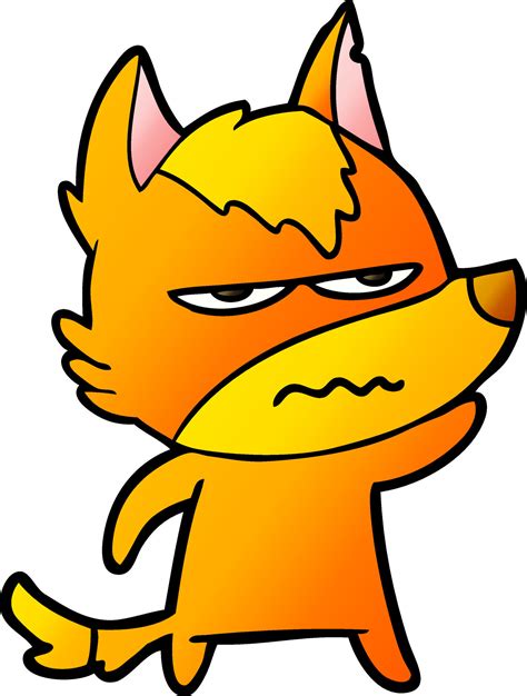 angry fox cartoon character 12368414 Vector Art at Vecteezy