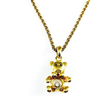 Chopard Floating Diamond Teddy Bear Pendant Necklace– Oliver Jewellery