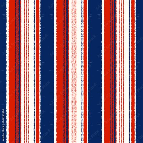 Navy Blue, Red, White Striped Seamless Pattern - Vertical stripes ...