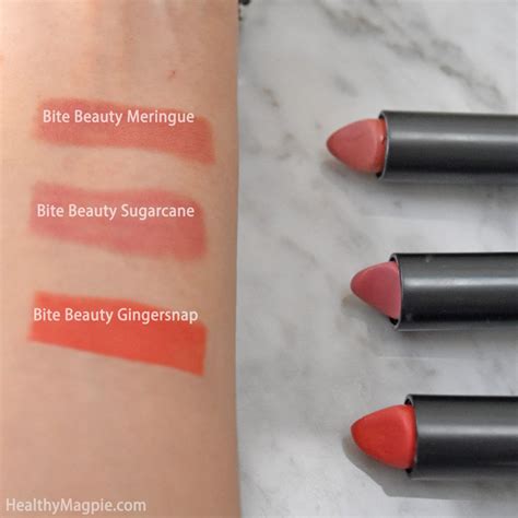 Swatches of BITE Beauty natural and organic ingredient Amuse Bouche ...