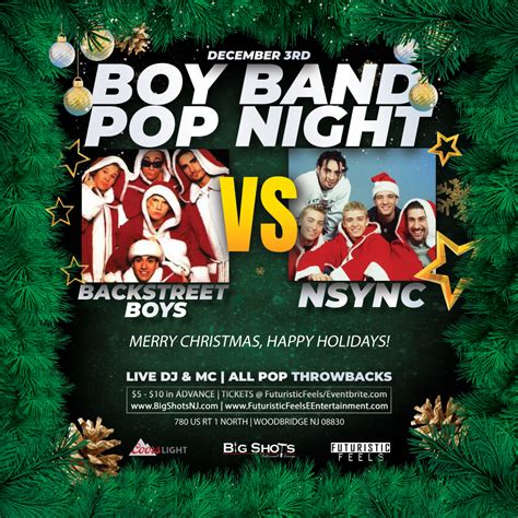 Pop Night - Backstreet Boys vs Nsync - Big Shots Restaurant & Lounge