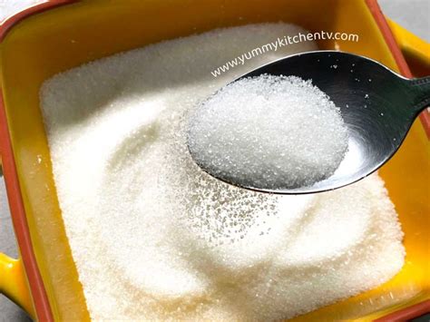 White Sugar "One of the most common types of sugar" - Yummy Kitchen