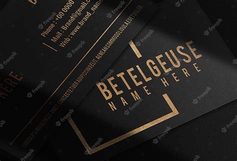 Premium PSD | Luxury gold embossed business card logo mockup