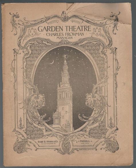 Who Was Appearing At The Madison Square Garden Theatre 116 Years Ago Today