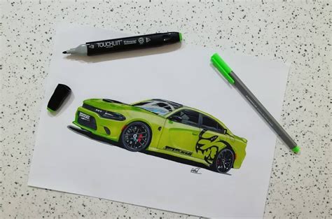 Hellcat Drawing at PaintingValley.com | Explore collection of Hellcat ...