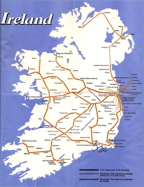 Irish Train Map