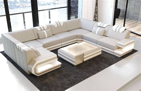 Leather Sectional Sofa San Antonio U Shape | Luxury sofa design, Luxury ...