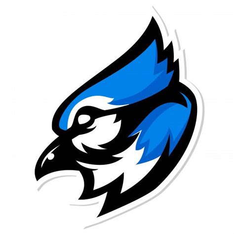 Blue Jay Mascot Logo | Bike art, Bluejay art, Mascot logo