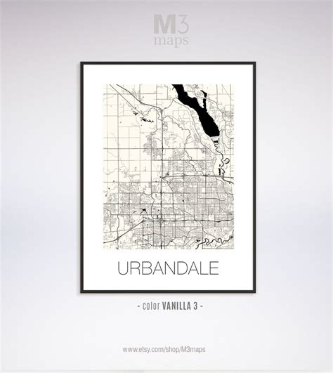 Urbandale Iowa Urbandale IA Map Urbandale Map Urbandale - Etsy