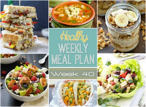 Healthy Meal Plan Week #40 - With Salt and Wit