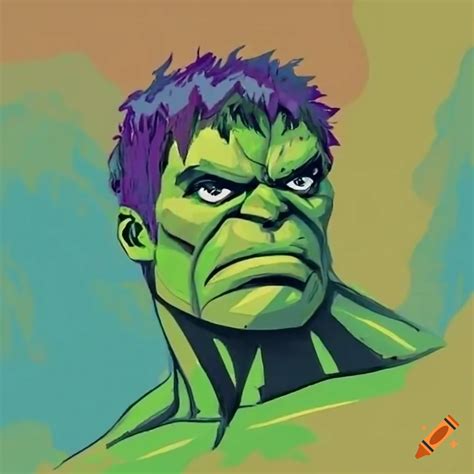 Hulk superhero illustration on Craiyon