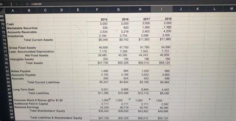 I need help with ratio analysis spreadsheet please | Chegg.com