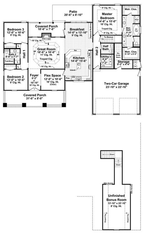 3-Bedroom Craftsman House Plans