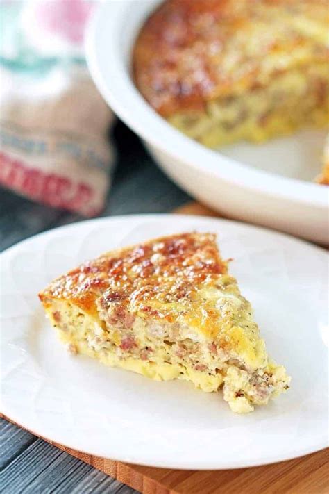 Low Carb Breakfast Casserole - Low Carb Sausage and Egg - 730 Sage Street