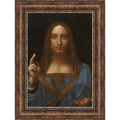 Leonardo da Vinci Salvator Mundi Framed Canvas Giclee Print 27"x37" (V03-18) | eBay