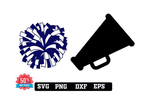 Pom Pom Svg Cheerleader Svg Megáfono svg png dxf eps - Etsy España