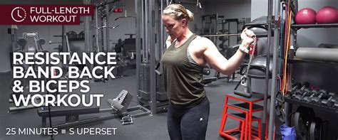 Full Length Workout: 25 Minute Resistance Band Back & Biceps Superset Workout | Nicole Wilkins