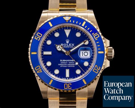 Rolex 126618LB Submariner 126618 18K Yellow Gold Blue Dial 2021 (43669 ...