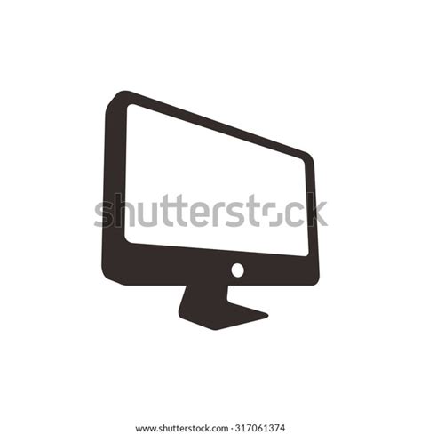 Lcd Monitor Pc Logo Vector Stock Vector (Royalty Free) 317061374