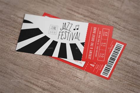 15 Amazing Ticket Mockup PSD Design - Graphic Cloud