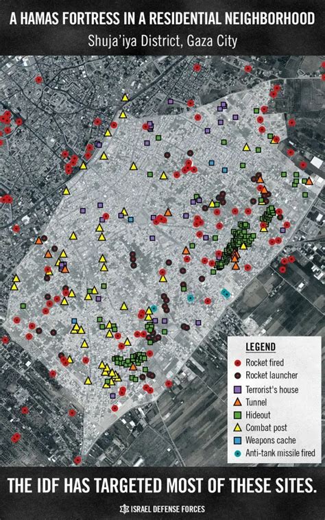 Operation Protective Edge: Map of Gaza Tunnels