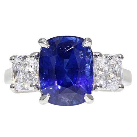 Cushion Cut Sapphire And Diamond Ring - Royal Exchange Jewellers