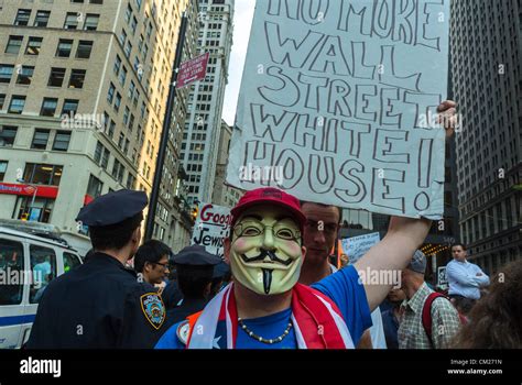 New York, NY, USA, protesters Holding Protest Signs, Protest, Occupy ...