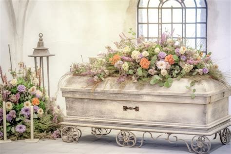 Coffin decorated flower plant architecture. | Premium Photo - rawpixel