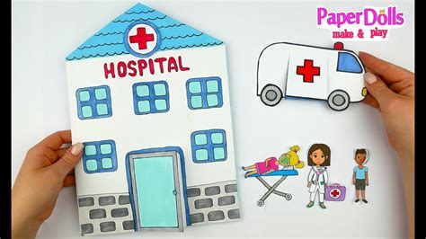 HOSPITAL PAPER QUIET BOOK DOCTOR &MEDICAL KIT CRAFTS FOR KIDS - YouTube